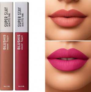 BLUSHIS Super Stay Waterproof Sensational Liquid Lipsticks Combo Pack of 4 pc