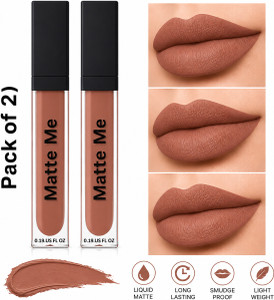 BLUSHIS Matte Liquid Lipstick Combo | Nude Shades |