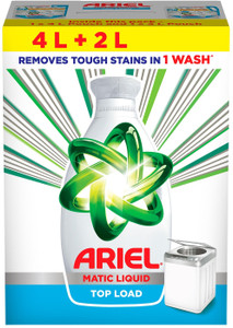 Ariel Matic Top Load 4 Ltr + 2 Ltr free Fresh Liquid Detergent