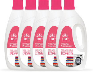 IBF Washing Machine Liquid Detergent Value Pack (Pack of 5) Multi-Fragrance Liquid Detergent