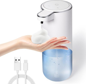 एलीफेंटबोट Automatic Soap Dispenser Touchless Hand Washer for Kitchen Bathroom Office 400ml 400 ml सेंसर इक्यूप्ड फोम डिस्पेंसर