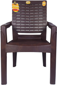 Anmol Moulded Comfortable high Back Endeavour Chair with Heavy Structure Matt Glossy Plastic Living Room Chair