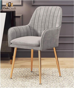 Oakcraft Velvet Lounge/Dinning/Accent Chairs with Engineered Metal Legs Metal Living Room Chair