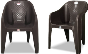 ARLAVYA Mario Model Arm Chair for Home, Garden, Living, Dining Room Plastic Outdoor Chair