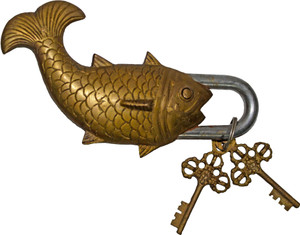 NATHAM brass fish lock Lock - Buy NATHAM brass fish lock Lock Online at ...