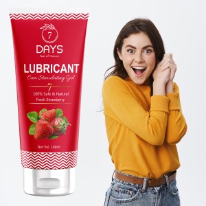 7 Days Natural Lubricant Gel For Men Women (Strawberry Flavour) Lubricant