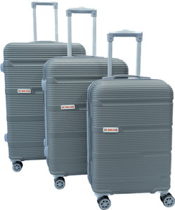 KILLER Hard Body 3-Piece Luggage Set - Grey Pack of 3 - Image 6