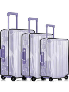 FLYEVER SHIELD PRO Pack OF 3 HARD Suitcase Cover Scratch, Dust & Water Resistant Travel Protector Luggage Cover