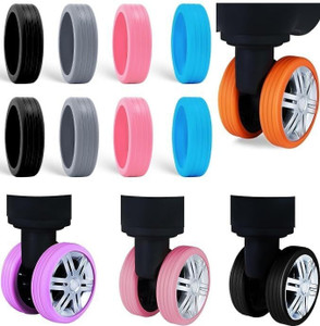 YESBAY Luggage Wheels Covers, 8Pcs Colorful Silicone
