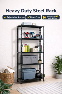Perfect Steel Traders Angle CRC Sheet 5 Shelves Multipurpose