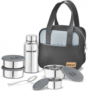 Good Day Smart Combo Set with 1 Steel Bottle, 4 Containers, and Bag - Image 6