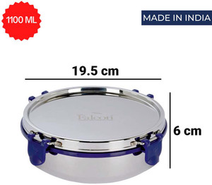 FALCON 1100 ML STEEL CONTAINER LEAK PROOF ,AIR TIGHT 1 Containers Lunch Box
