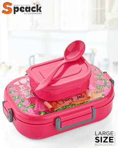 SPEACK Premium Leakproof BPA-Free Tiffin Box for Kids, Office, and School Everyday Use 2 Containers Plastic Office Lunch Box