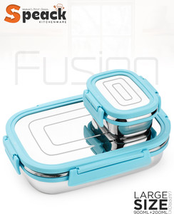 स्पीक Stainless Steel Tiffin 2 कंटेनर लंच बॉक्स