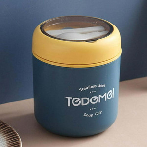 AARNASHOPPE Stainless Steel Soup Container with Spoon & Spoon Holder Lunch Box 1 Containers Lunch Box