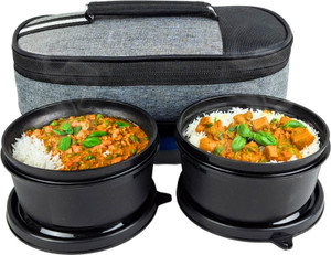 Zillara Airtight Premium office lunch box comfortable to All age, 400ml each 2 Containers Lunch Box