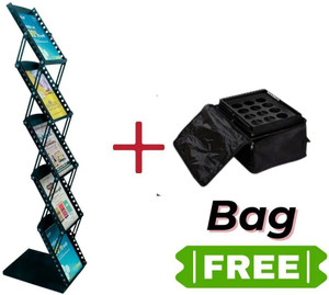 Ridhi Sidhi Displays Metal Floor Standing Catalouge Magazine Holder Rack Display Stand Floor Standing Magazine Holder