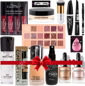 bAIRSTOW Makeup Kit Combo for Girls & Women with 15 Essential Products