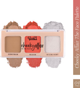 Glam21 Cheeky Affair 3in1 Face Palette Blush, Contour & Highlighter|Waterproof Makeup