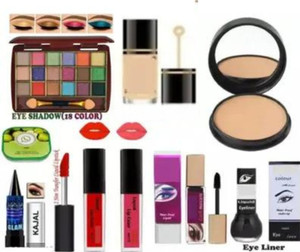 Valhalla makeup kit full set for women | eyeshadow foundation lipstick eyeliner mascara
