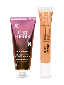 Just Herbs Strobe Cream & Dewy Serum Foundation Natural SPF 30+ | Pack of 2