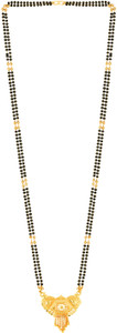 MEENAZ south indian mangalsutra temple design daily simple long 30 chain golden set Alloy, Zinc, Copper, Metal, Crystal, Mother of Pearl, Brass Mangalsutra