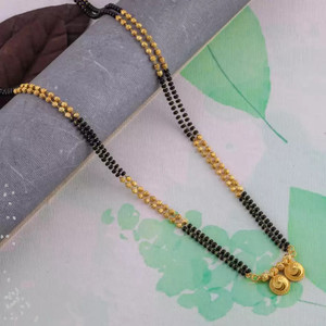brado jewellery Gold Plated wati Mangalsutra tanmaniya for Women and Girls Brass Mangalsutra