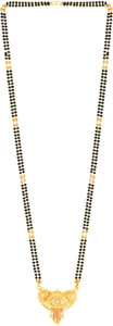 MEENAZ 1 gram gold plated mangalsutra for women chain design daily simple combo south Alloy, Zinc, Copper, Metal, Crystal, Mother of Pearl, Brass Mangalsutra