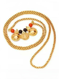 HATRENDZ GOLD PLATED VATI FOR WOMEN Brass Mangalsutra