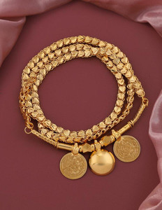 KAVY JEWELLRY 1 GM GOLD PLATED 30 IN LONG KERALA VATI MANGALSUTRA,DILL PATTI CHAIN FOR WOMEN. Brass Plated Brass Necklace