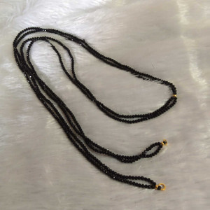 Garsha 36 Inch Black Crystal Mangalsutra Mala Without Pendant Crystal Mangalsutra