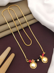 hokozon enterprise 30" Inch South Indian Vati Mangalsutra maharashtrian vati mangalsutra Brass Mangalsutra