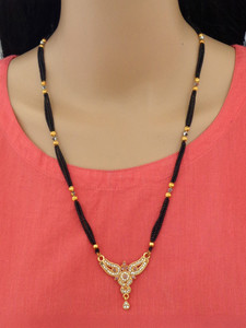 RAMDEV ART FASHION JEWELLERY Fashion Jewellery Designer and Stylish alloy for Women Copper Mangalsutra