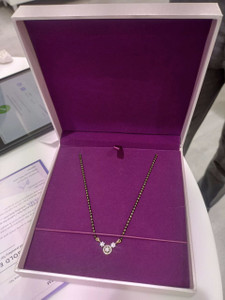 Vrinda Jewels Stylish American Diamond Mangalsutra for women Alloy Mangalsutra