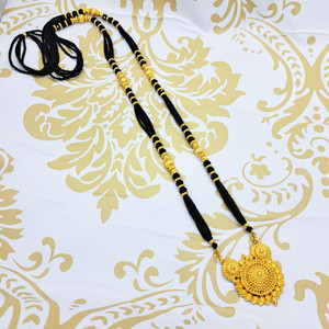 Swaroop Designer Marathi Maharashtrian Long Chain Long Size Mangalsutra 40 Inch Long Chain Only Brass Mangalsutra