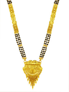 Jecy JEWELS One Gram Gold Plated 24 inches Brass Mangalsutra