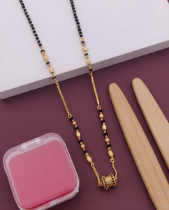 S K D J short mangalsutra for women Brass Mangalsutra
