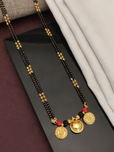 sonuzon enterprise 30" Inch South Indian Vati Mangalsutra maharashtrian vati mangalsutra Brass Mangalsutra