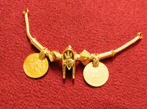 SATHYASAM-SSFJ 1Gram Gold 30 " inch South Indian Mangalya Set with /Mangal shutra Copper Mangalsutra