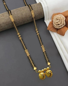 Queenzart Long Gold Vati Mangalsutra 496 Brass Mangalsutra