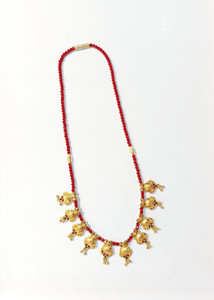 SMCOLLECTION stylish Gold Plated Ten pandant Small mangalsutra