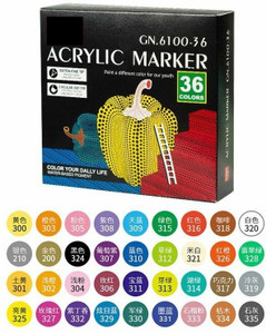 Flipkart.com | 53 Arts Acrylic Paint Marker Pen Color 36 shades