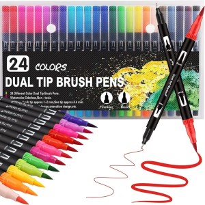 Corslet 24 colors Markers,colored pens fine tip,markers