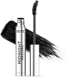 Renee Midnight Mascara, Darkest Black, Long-Lasting, Smudge & Waterproof, Volumizes 8 ml