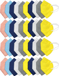 KGKR 5 Layers N95 Reusable, Washable, Water Resistant Mask For Mens ,Womens ,Kids. N95 Mask- 40 Pcs Reusable, Washable, Water Resistant