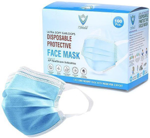 7SHIELD CE and ISO Certified Surgical mask with Extra soft Fabric ear loop Fabric Ear loop Water Resistant, Non-Washable Surgical Mask With Melt Blown Fabric Layer