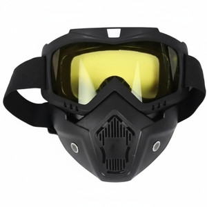 VIYORA Night Vision Detachable Goggles Mask, Anti-Fog UV400, Dirt Bike ATV Decorative Mask