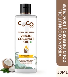 COCO CRUSH Virgin Coconut Oil | Cold Pressed, 100% Pure Natural | Hair, Body, Baby Massage