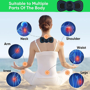 al zahar Mini Neck Massager,Reusable EMS Bioelectric Acupoints Massager Mat