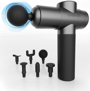 caresmith Charge Active Precussion Massage Gun | Body Massager For Pain Relief 6 Massage heads Massager